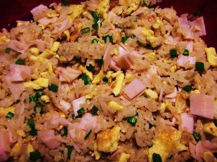 Recette de riz cantonnais au porc, crevettes et sauce soja