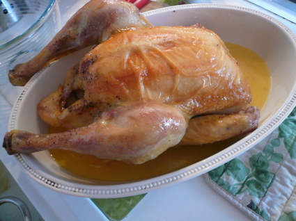 Recette de poulet sous cellophane