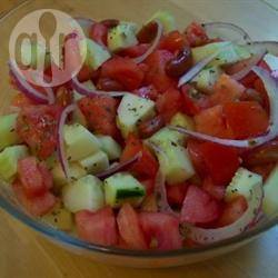 Recette salade de concombre, tomate et tofu – toutes les recettes ...