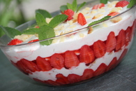 Recette trifle aux fraises (dessert aux fruits)